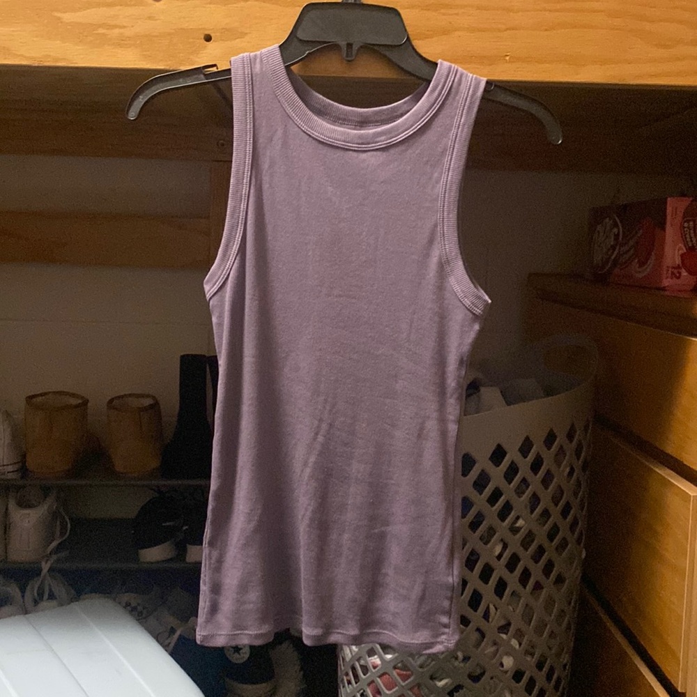 Women’s ribbed tank top - A New Day dark purple S